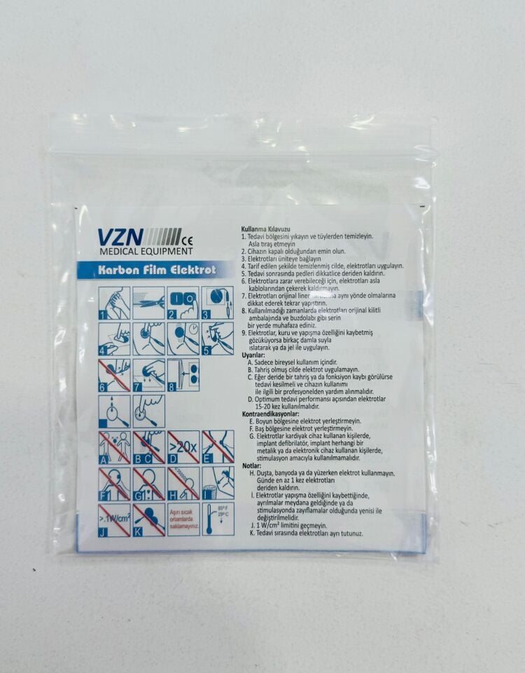 Tens Cihazı Pedi Kablolu 5X5cm