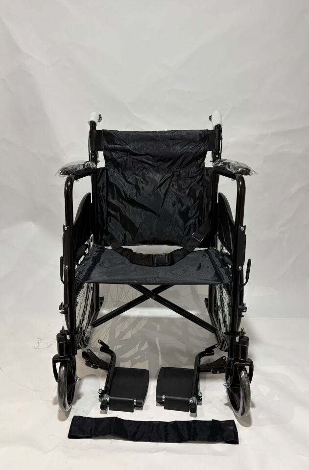 BEMOR DS-24PR Manuel Tekerlekli Sandalye Katlanabilir Hafif Çelik Şase 100 Kg Engelli & Hasta Taşıma